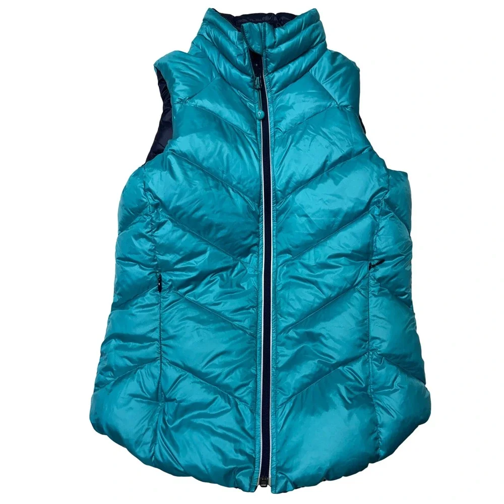 Ivivva | Lululemon Kids' Line | Puffer Vest | Reversible | Teal+Navy| Kids 14‎